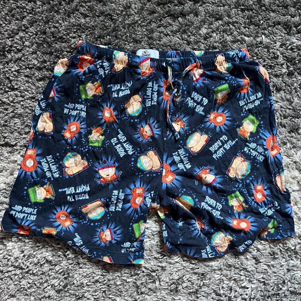 south park pajama shorts